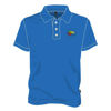 Image sur Polo avec boutons - 50% coton/50% polyester - Bleu royal