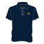 Image de Polo avec boutons 100% polyester - Marine